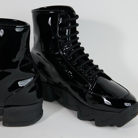 iRi - Black Patent High Top Sneaker - NWOT - Size 41 - Picture 3 of 4